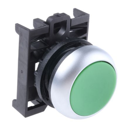 Eaton RMQ Titan M22 Series Green Maintained Push Button Head, 22 mm Cutout, IP69K