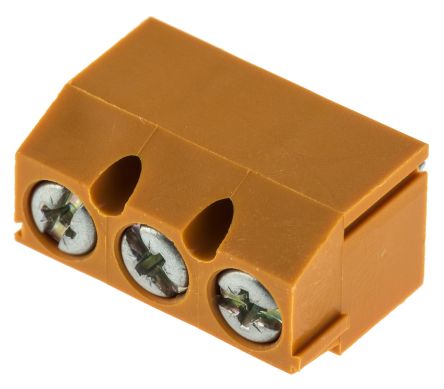 Weidmüller PM 5.08 Series PCB Terminal Block, 3-Contact, 5.08 mm Pitch, 1 Row