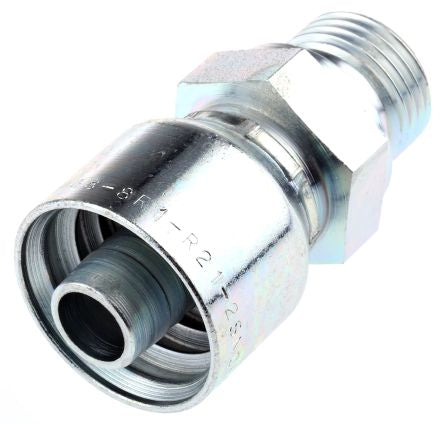 Parker 1D948-8-8 Hydraulic Fitting Male BSP, Steel, 0.5 in Hose ID