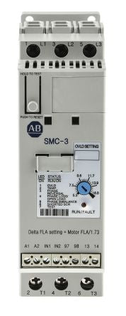 Allen Bradley SMC-3 Soft Starter 460V ac, 7.5 kW, 3 Phase, IP2X