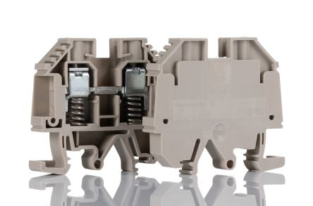 Weidmüller 9537490000 WDU Series Feed Through Terminal Block Brown, 10mm², 1-Level, Screw, IECEx/ATEX