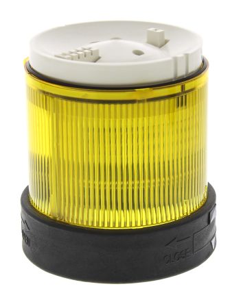 Schneider Electric Harmony XVB Series Yellow Steady Effect Beacon Unit, LED Bulb 24V ac/dc, AC/DC, IP65