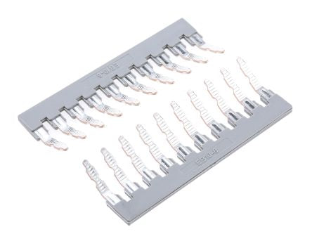 Phoenix Contact EB 10- 6 Series Jumper Bar for Use with DIN Rail Terminal Blocks