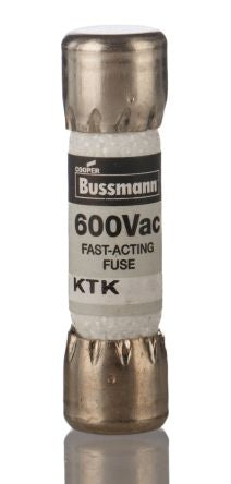 Eaton 2A F Melamine Cartridge Fuse, 10 x 38 mm