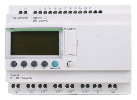 Schneider Electric Zelio Logic Series Logic Module, Relay Output, 12-Input, Discrete Input