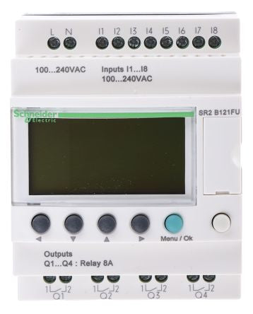 Schneider Electric Zelio Logic Series PLC CPU, Relay Output, 8-Input, Digital Input