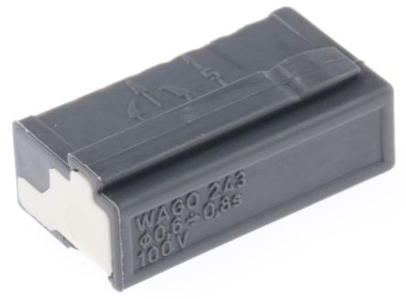 WAGO 243 MICRO PUSH WIRE Series Junction Box Connector, 8-Way, 20AWG, 22 AWG Wire, 6A Push-in
