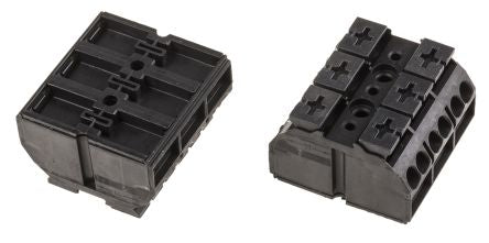 WAGO 862 Series Terminal Strip, 3-Way, 12AWG, 20 AWG Wire, 32A Cage Clamp