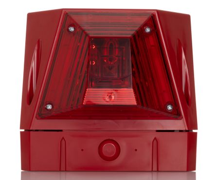 Eaton Asserta Series Red Sounder-Beacon Combination, IP66 30V ac Wall 122 dB @ 1m