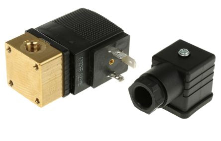 Burkert Solenoid Valve 126190, 2 Port, NC, 230V ac 1/8 in G, 1/8 in G