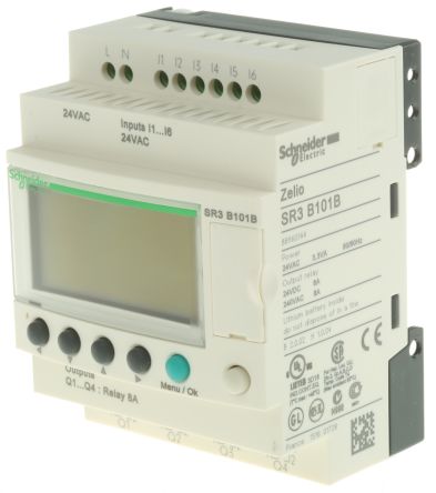 Schneider Electric Zelio Logic Series Logic Module, Relay Output, 6-Input, Discrete Input