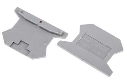 Phoenix Contact D-UK 2.5 Series End Cover for Use with DIN Rail Terminal Blocks, ATEX