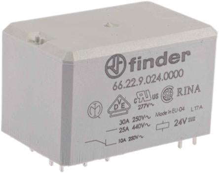Finder 66 Series Power Relay, PCB Mount