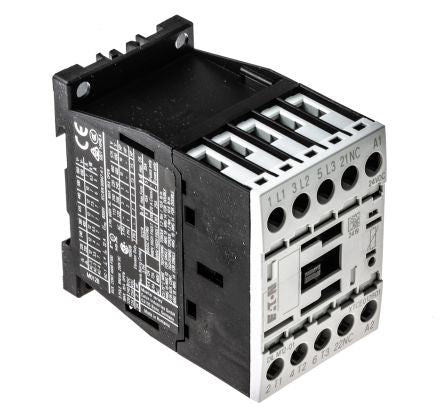 Eaton DILM Contactor, 24V dc Coil, 3-Pole, 12 A, 5.5 kW 24V dc, 3 NO, 400V ac
