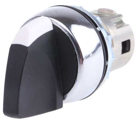 Allen Bradley 800F Series 3 Position Selector Switch Head, 22 mm Cutout, Black Handle, IP66