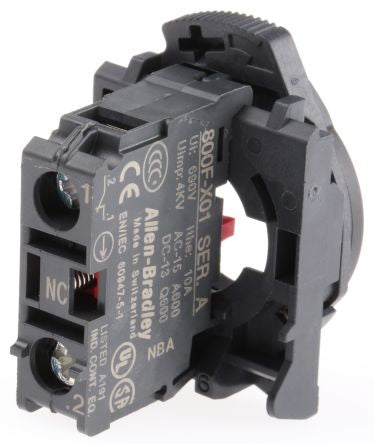 Allen Bradley 800F Series Contact Block, 600V, 1 NC