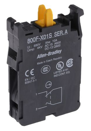 Allen Bradley 800F Series Contact Block, 690V, 1 NC