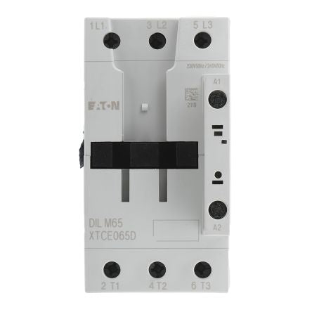 Eaton DILM Contactor, 230V ac Coil, 3-Pole, 65 A, 30 kW 230V ac, 3 NO, 400V ac