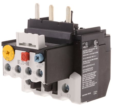 Eaton, ZB65 Overload Relay 1 NO/1 NC, 40A, 57 A F.L.C, 57A Contact Rating, 7.5 W, 500V ac