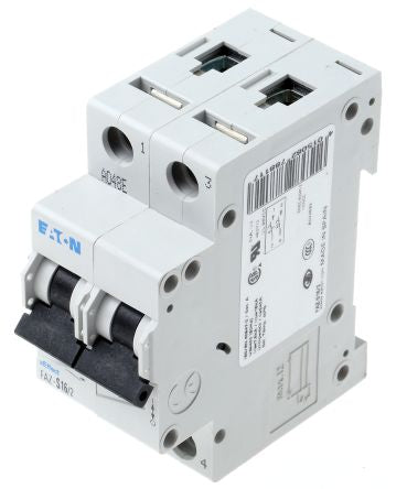 Eaton xEffect xEffect Miniature Circuit Breaker, 2-Pole, 16A, Type S, 230V ac AC, 10 kA Breaking Capacity