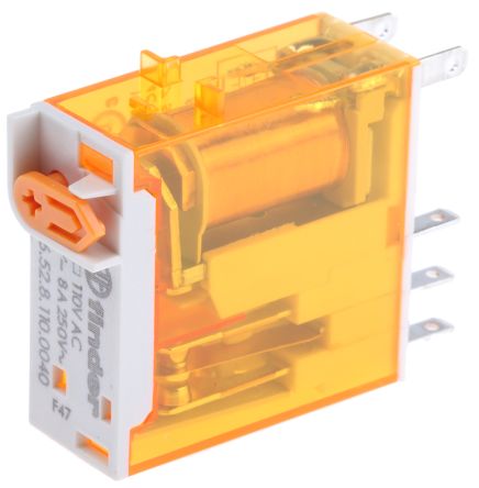 Finder Power Relay, 110V ac Coil, 8A Switching Current, DPDT