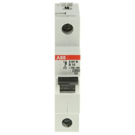 ABB System Pro M Compact System Pro M Compact Miniature Circuit Breaker, 1-Pole, 10A, Type B, 253V ac AC, 72 V dc DC, 10