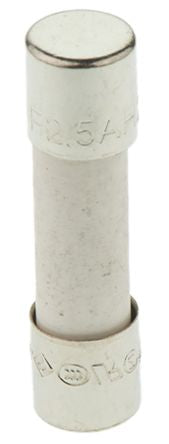 Eaton 2.5A F Ceramic Cartridge Fuse, 5 x 20 mm