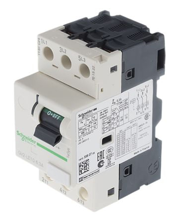 Schneider Electric 6.3A TeSyS GV Motor Protection Circuit Breaker, 690V, 60 °C, -20 °C