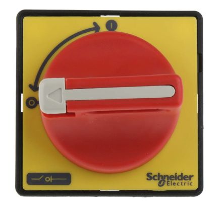 Schneider Electric Yellow Rotary Handle, 60 mm, TeSyS Vario Series