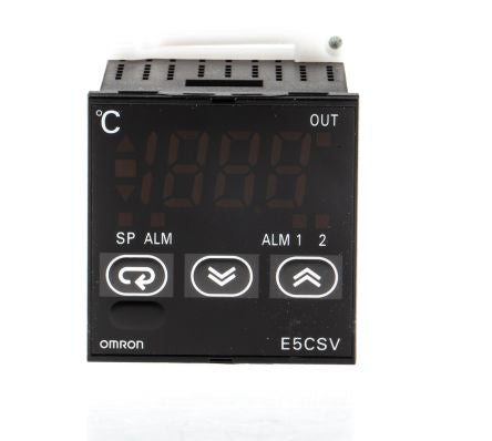 Omron E5CSV Panel Mount PID Temperature Controller 1 Input, 2 Output Relay 240V ac PID Controller