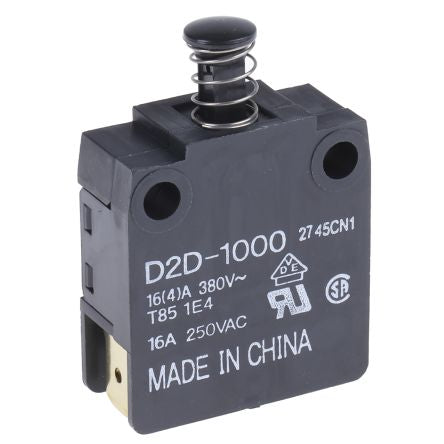 Omron Door Micro Switch Plunger, SPST-NO, SPST-NC 16 A IP40, 85 °C, -25 °C