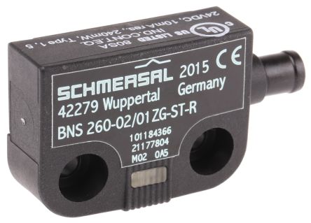Schmersal BNS260 Series Magnetic Non-Contact Safety Switch, Plastic Housing, 75V dc, 2 NC, M8