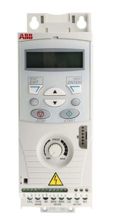 ABB Inverter Drive, 0.37 kW, 1 Phase, 240 V ac, 2.4 A, ACS150 Series