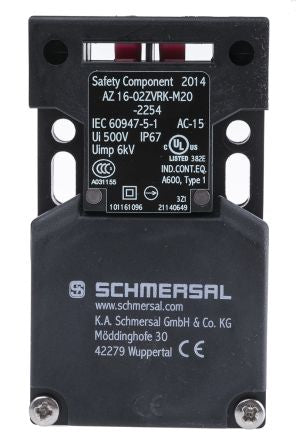 Schmersal AZ16 Safety Interlock Switch, Keyed, Fibreglass Reinforced Thermoplastic, Interlock