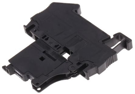 Phoenix Contact 3036547 Clipline Series Fused DIN Rail Terminal Black, 1-Level Fused, Spring Cage