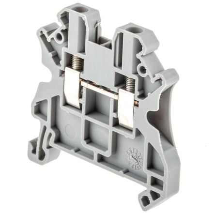 Phoenix Contact 3044076 UT 2.5 Series Feed Through Terminal Block Grey, 0.14mm², 4 mm², 1-Level, Screw, ATEX