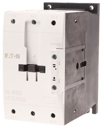 Eaton DILM Contactor, 230V ac Coil, 3-Pole, 150 A, 75 kW 240V, 3 NO, 400V ac