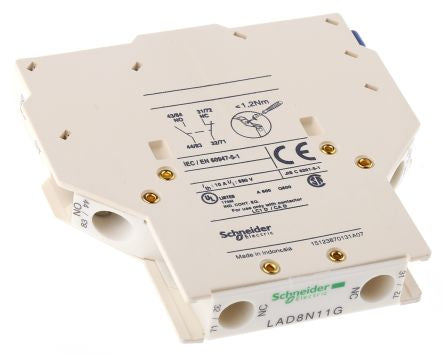 Schneider Electric Auxiliary Contact Block, TeSyS D, LAD8N11G
