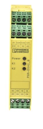 Phoenix Contact PSR-ESA, 24V ac/dc Safety Relay, 4 Safety Contacts, 1