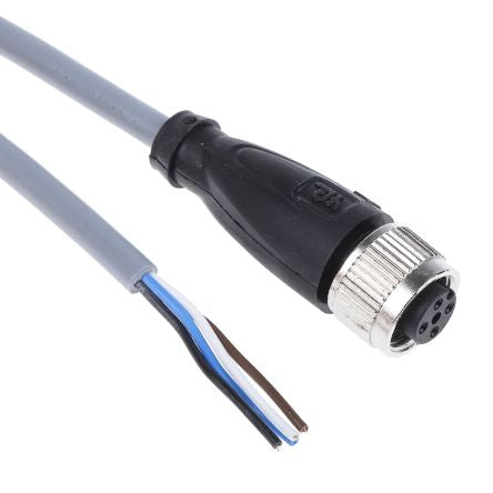 Pepperl + Fuchs Female 4 way Straight to Unterminated Sensor Actuator Cable, 5 m