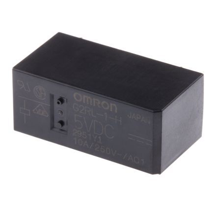 Omron PCB Power Relay, 5V dc Coil, 12A Switching Current, SPDT