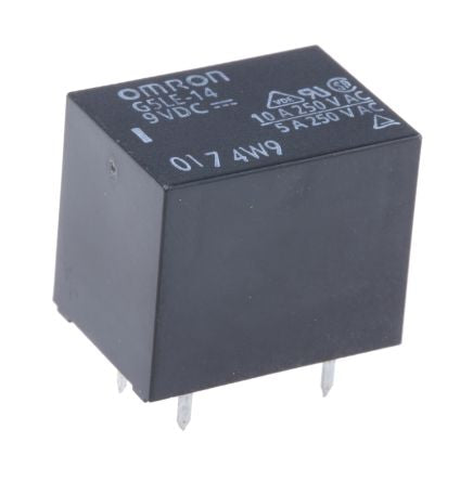 Omron PCB Power Relay, 9V dc Coil, 10A Switching Current, 1 NO
