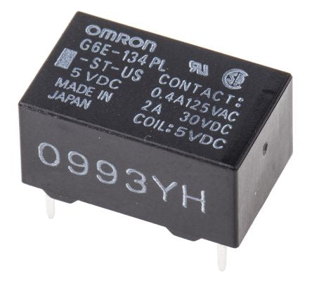 Omron PCB Power Relay, 5V dc Coil, 3A Switching Current, SPDT