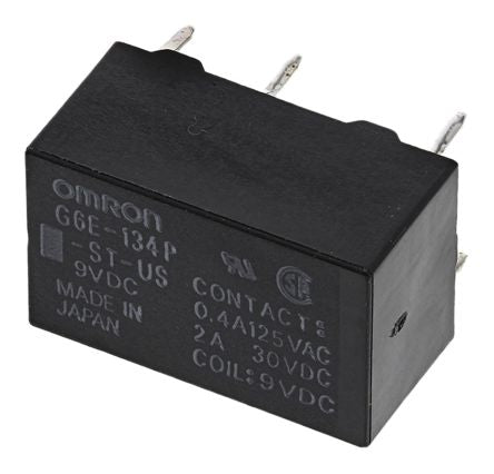 Omron PCB Power Relay, 9V dc Coil, 3A Switching Current, SPDT
