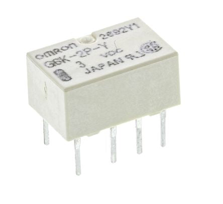 Omron PCB Signal Relay, 3V dc Coil, 1A, DPDT