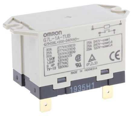Omron PCB Power Relay, 240V dc Coil, 1A Switching Current, SPST