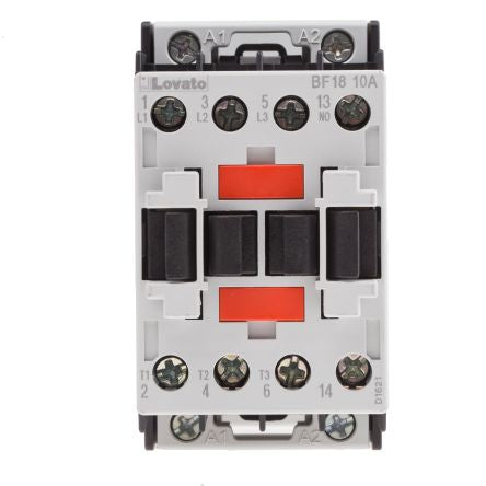 Lovato BF Contactor, 24V ac Coil, 3-Pole, 18 A, 7.5 kW, 3 NO, 440V ac