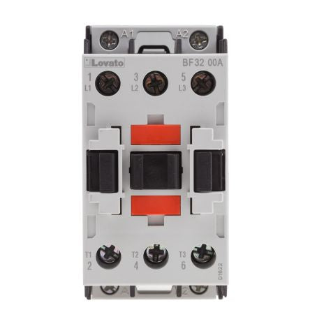 Lovato BF Contactor, 230V ac Coil, 3-Pole, 32 A, 15 kW, 3 NO, 440V ac