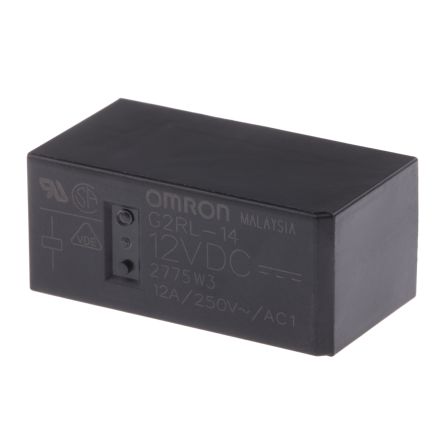 Omron PCB Power Relay, 12V dc Coil, 12A Switching Current, SPDT