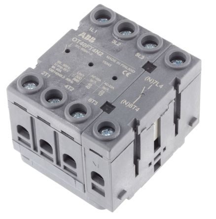 ABB 4-Pole Panel Mount Isolator Switch -, IP20, 40A, 75 kW